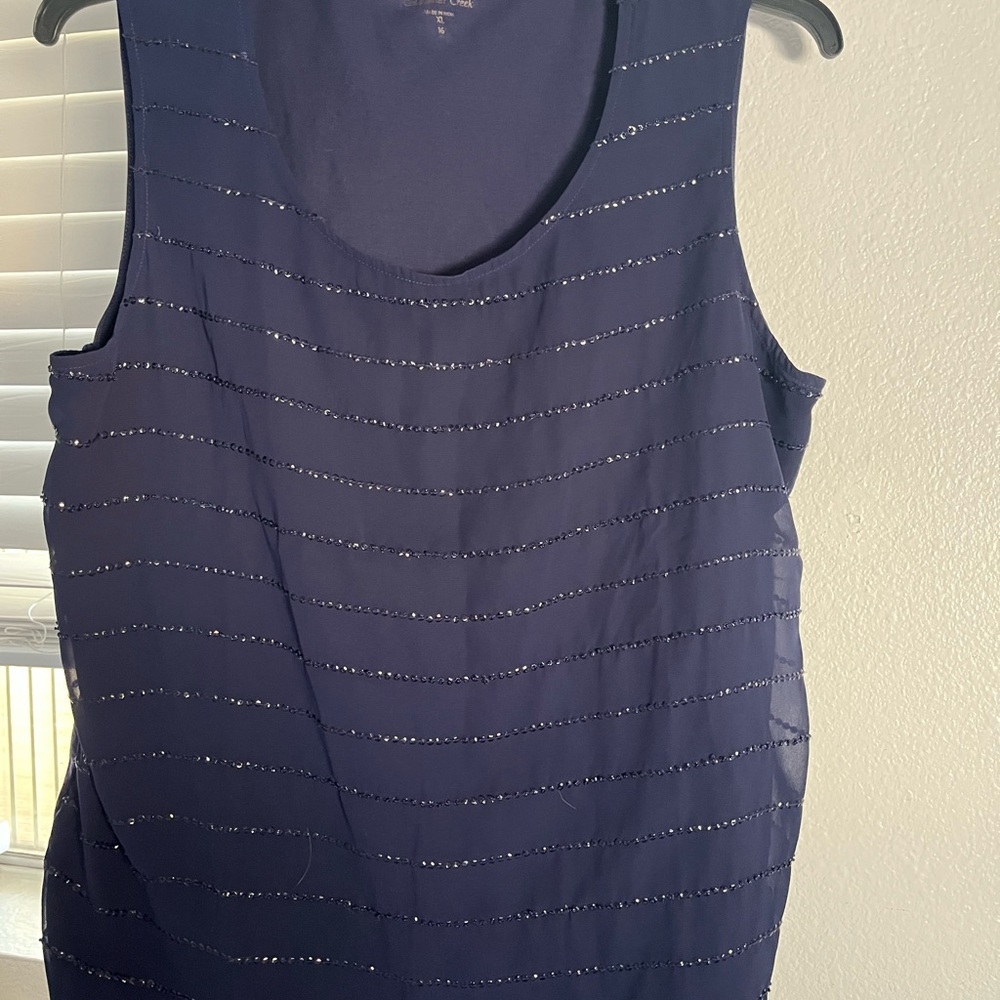 Coldwater Creek Deep Blue Top